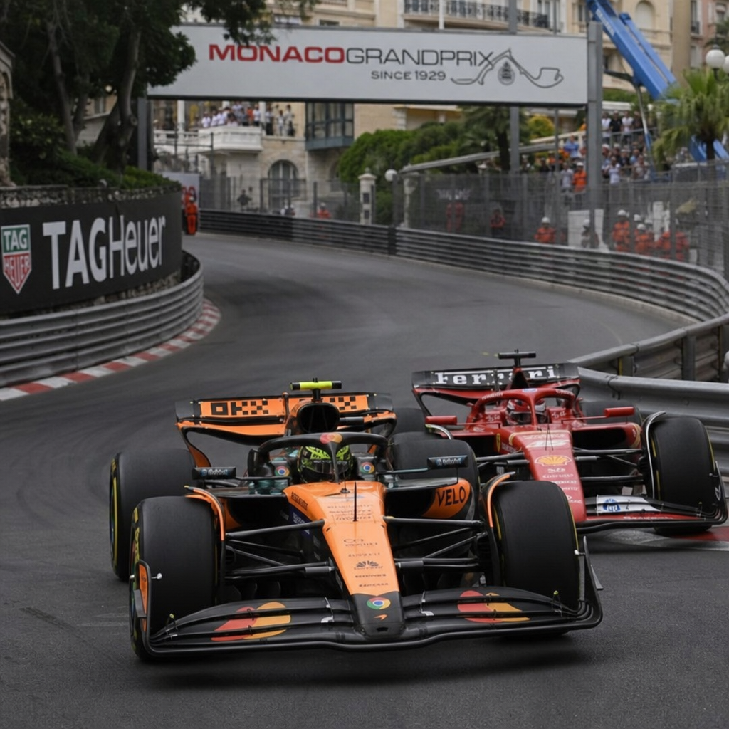 McLaren und Ferrari kämpfen auf dem engen Stadtkurs von Monaco